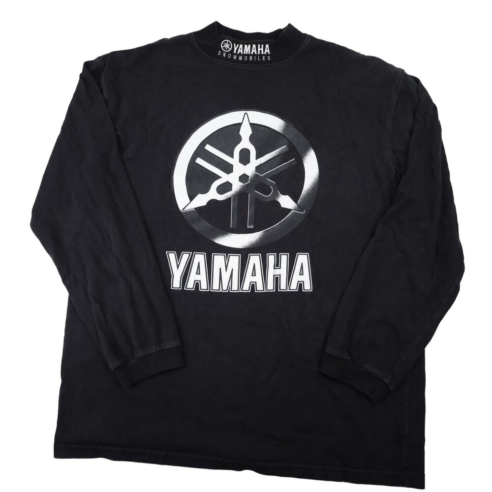 Vintage Yamaha Snowmobiles Moc Neck Long Sleeve Graphic T Shirt
